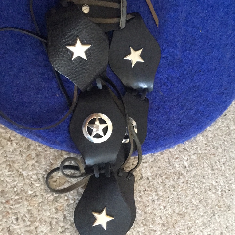 Tie leather belt